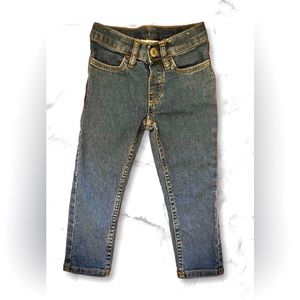 H&M Slim Fit Denim Blue Jeans, Size 2T